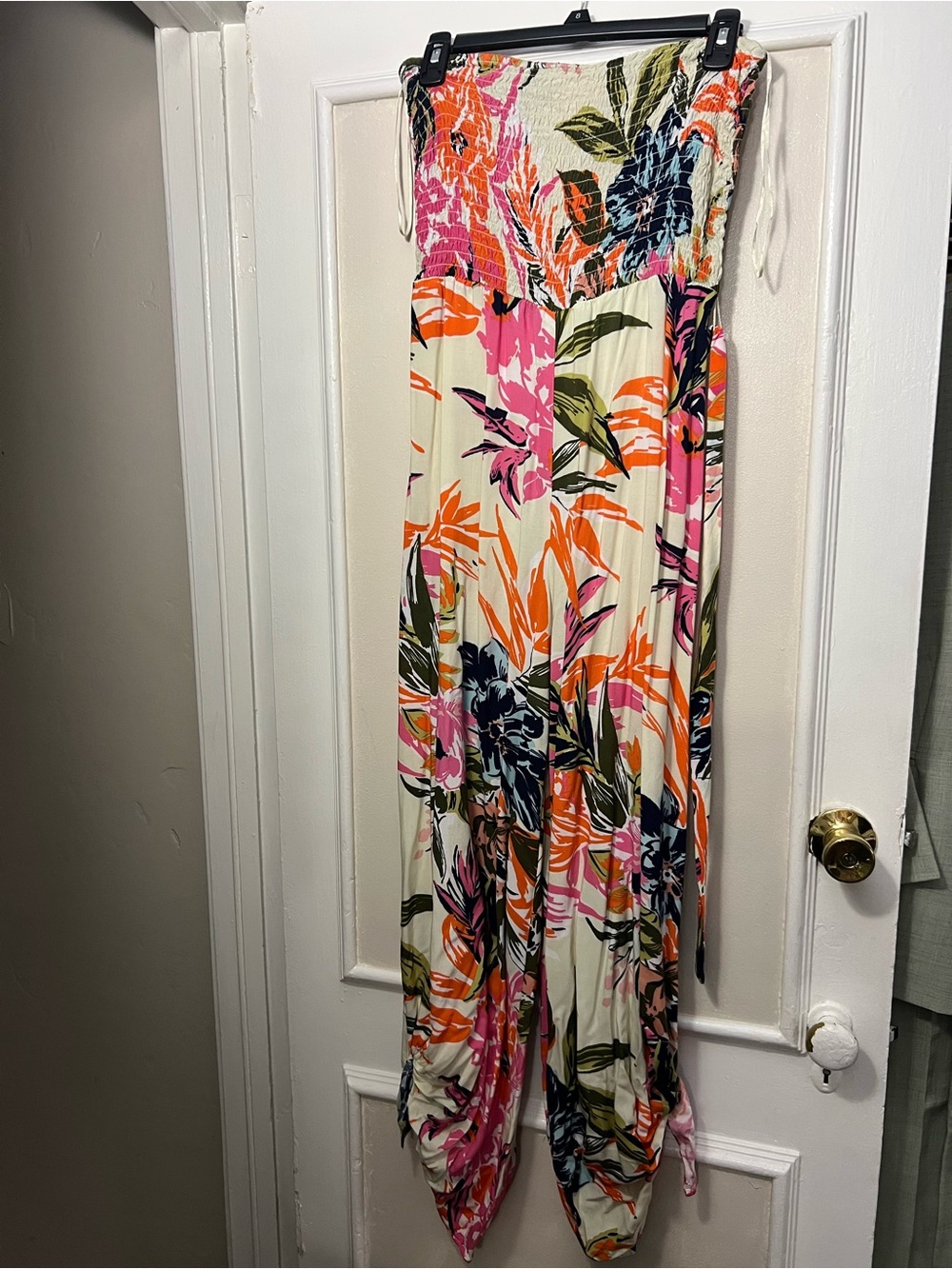 STATE Beach Floral Maxi Skirt in Cream, Orange, Pink, Green, Navy